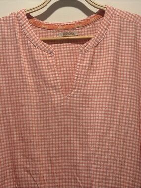 Barbour Pink orange Gingham women’s midi Dress